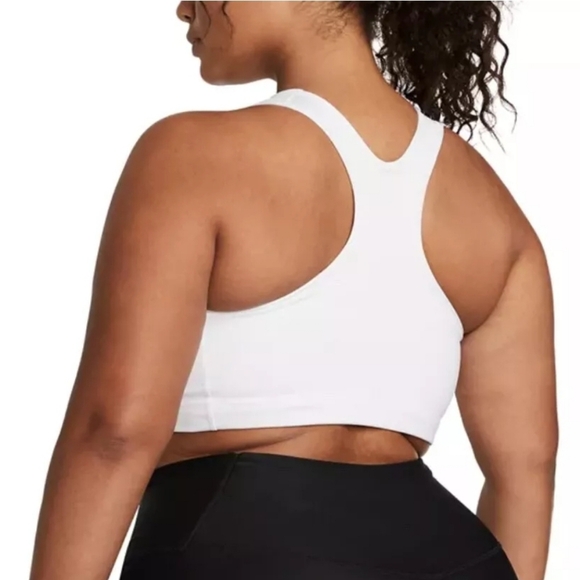 Nike PLUS SIZE WOMEN'S Sport Bra Swoosh DJ0746 100 WHITE SPORTSWEAR Size 3X - Picture 3 of 6